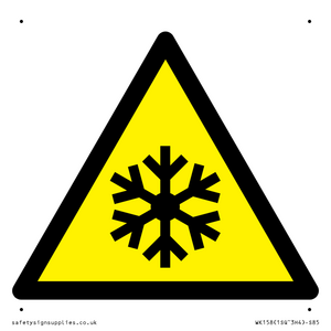 W010 Warning: Low temperature/freezing conditions